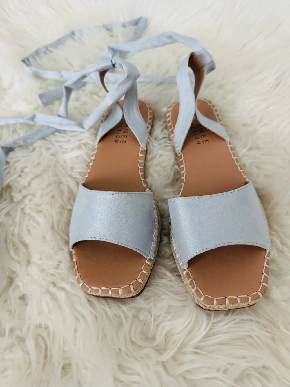 Journee Emelie Espadrille Sandal Light Blue
